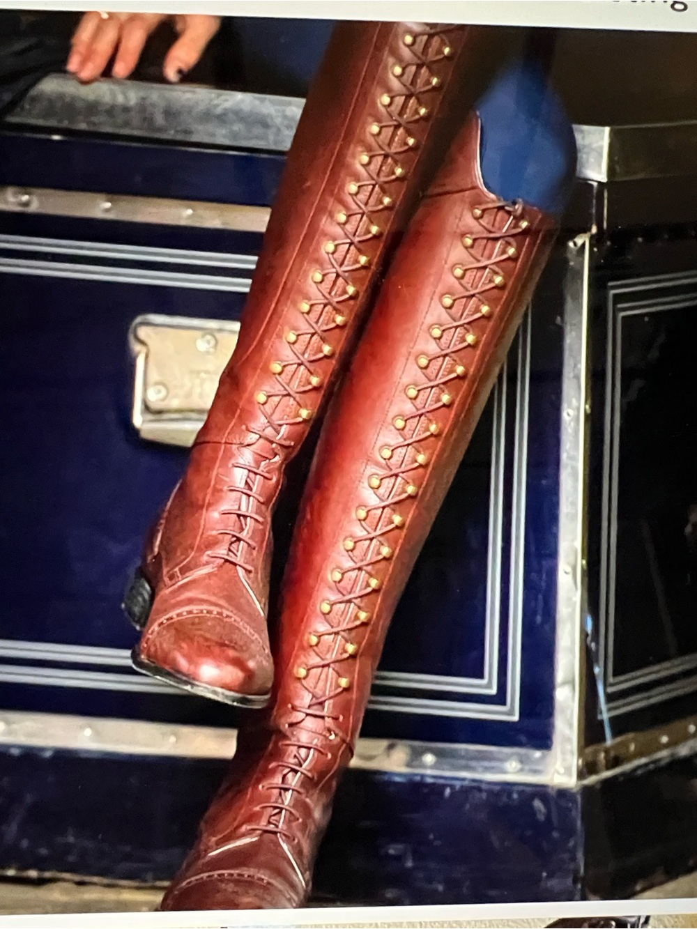 Ariat‎ Capriole Tall Lace-Up Riding Boots in Dark Brown Leather